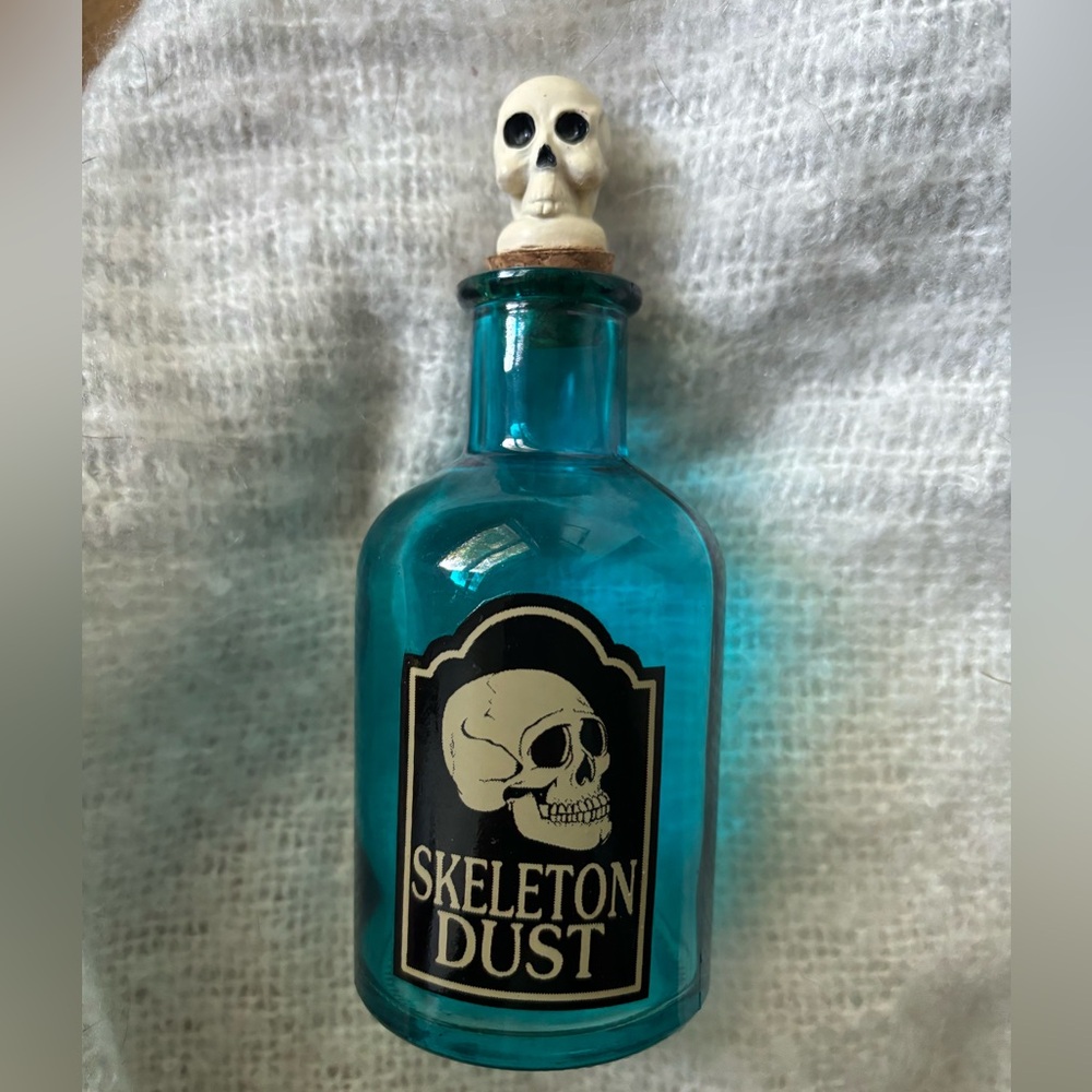 Halloween glass potion bottle